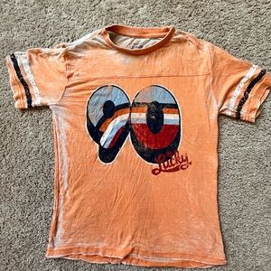 Lucky brand orange navy color shirt sleeve T-shirt boy’s size medium